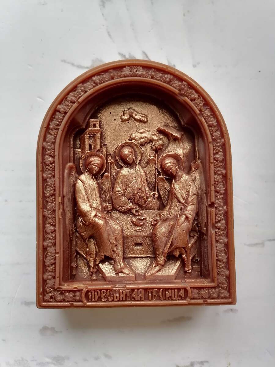 Икона Святая Троица из пчелиного воска